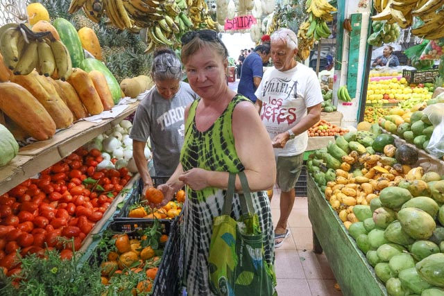 Na trhu v Cancúne